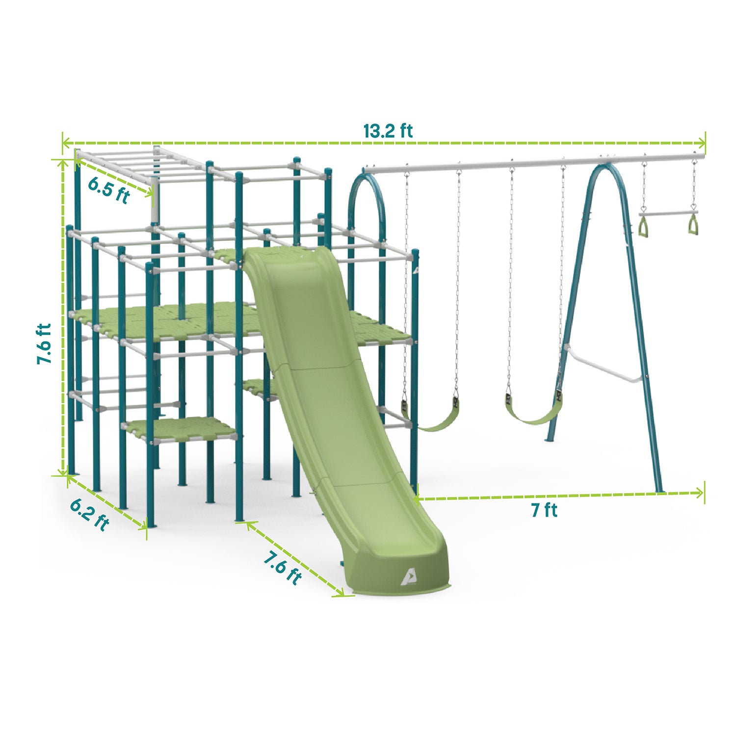ActivPlay Base Camp Playground + Monkey Bars Modules