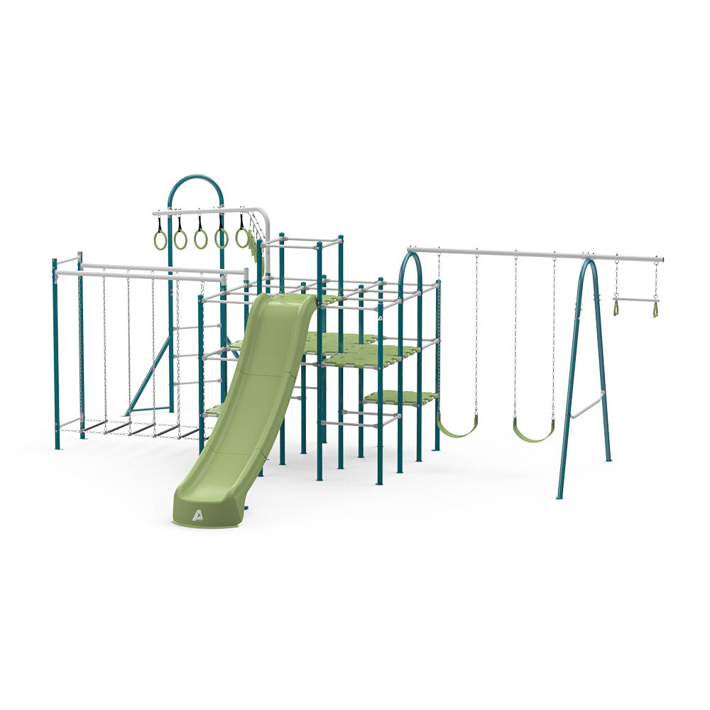 ActivPlay Base Camp Playground + Hanging Bridge, Jungle Line Modules