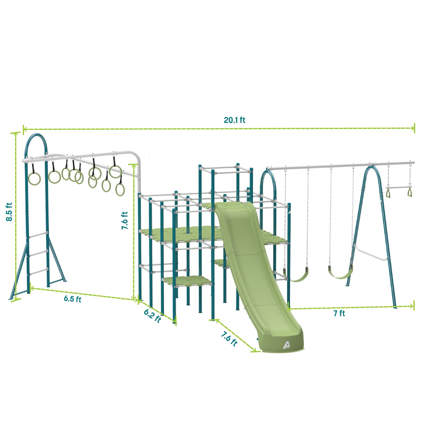 ActivPlay Base Camp Playground + Jungle Line Modules