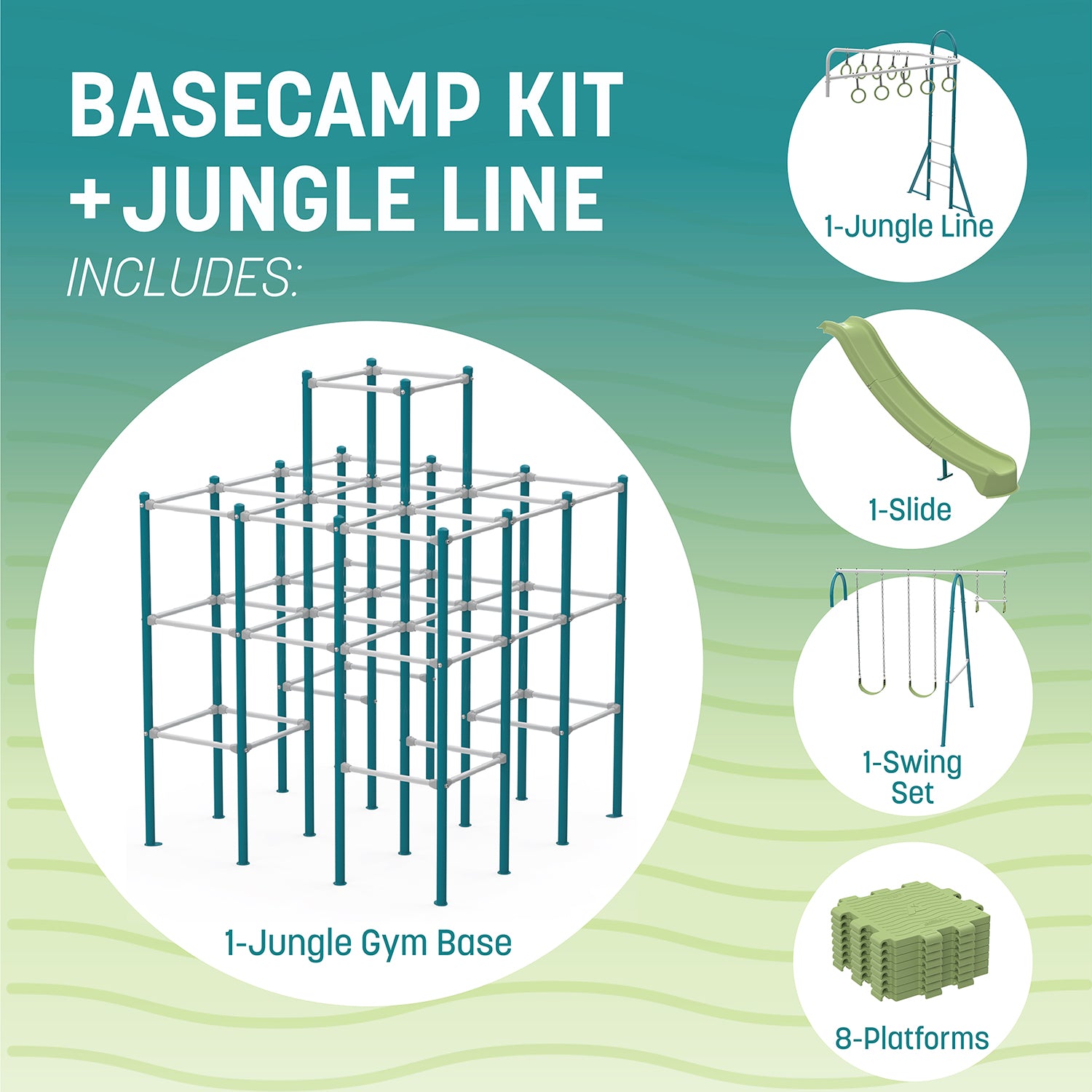 ActivPlay Base Camp Playground + Jungle Line Modules